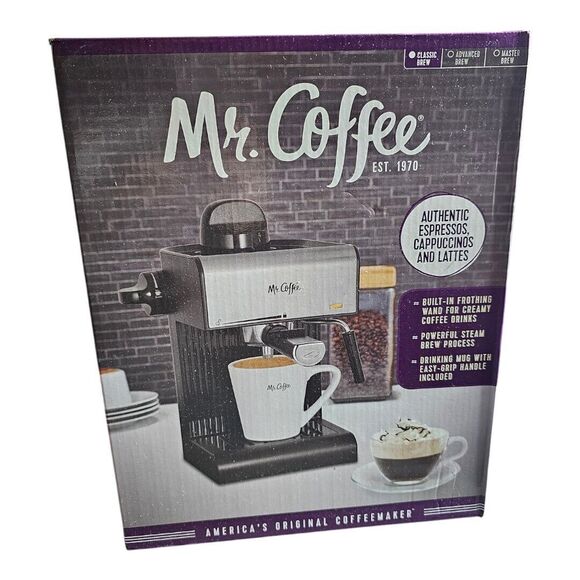 Mr. Coffee Other - Mr. Coffee Authentic Espresso Cappucino Latte Make w/Frother New In Box.